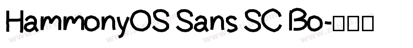 HammonyOS Sans SC Bo字体转换